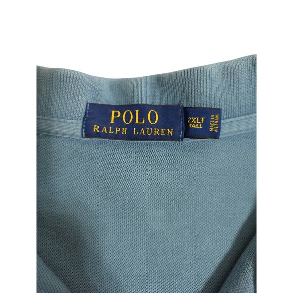 Polo Ralph Lauren Polo Shirt Men's 2XL Tall Green Soft Cotton Pony Logo - Picture 4 of 11